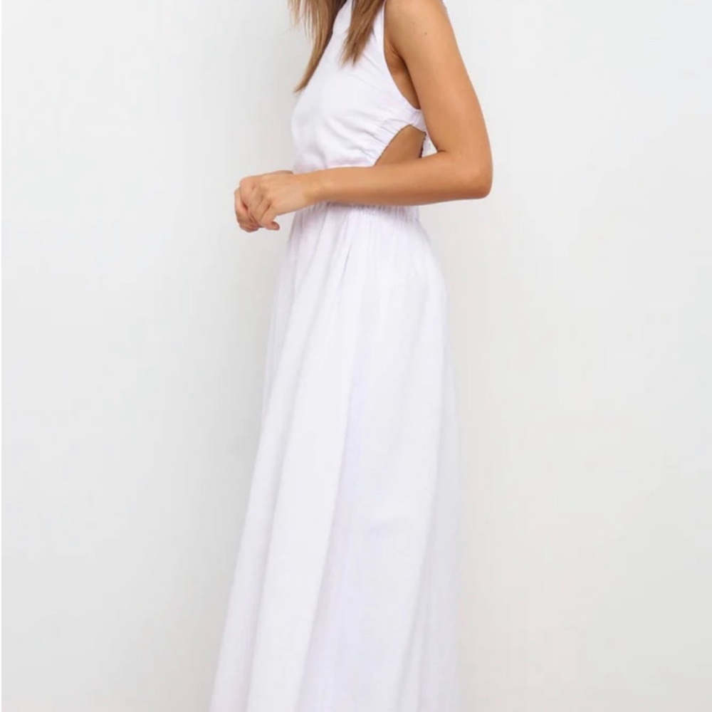 *NWT* Petal & Pup Esther Midi Dress White - Picture 3 of 6